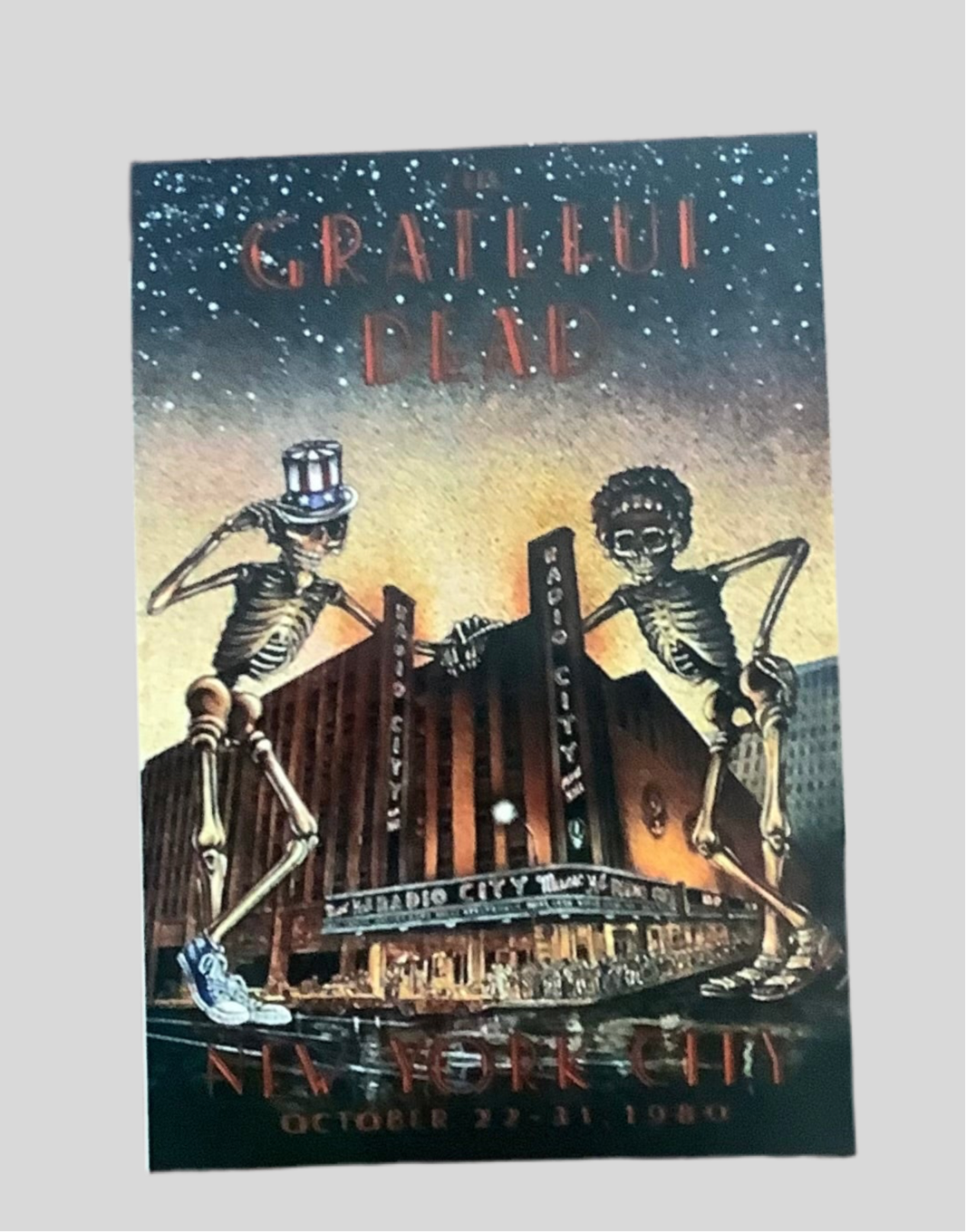 Grateful Dead skeleton poster