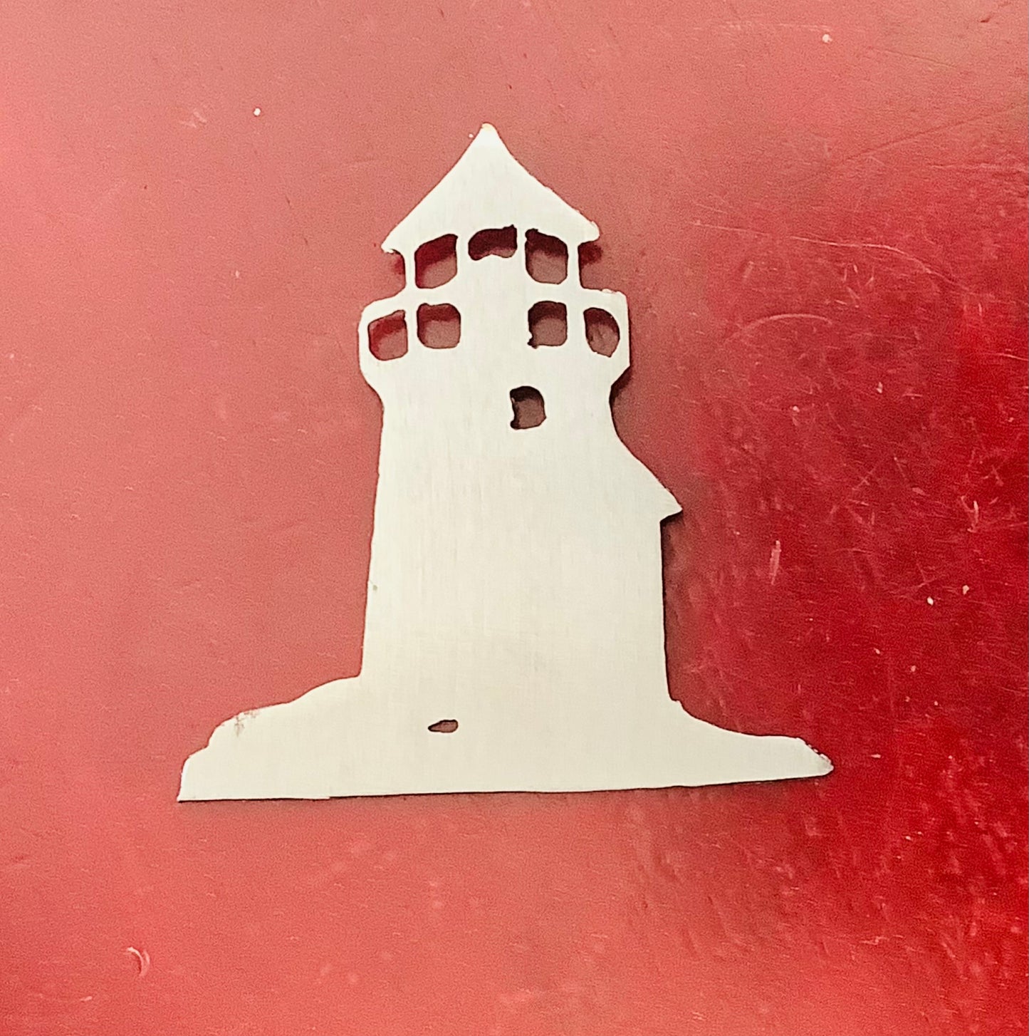 Lighthouse Metal magnet.