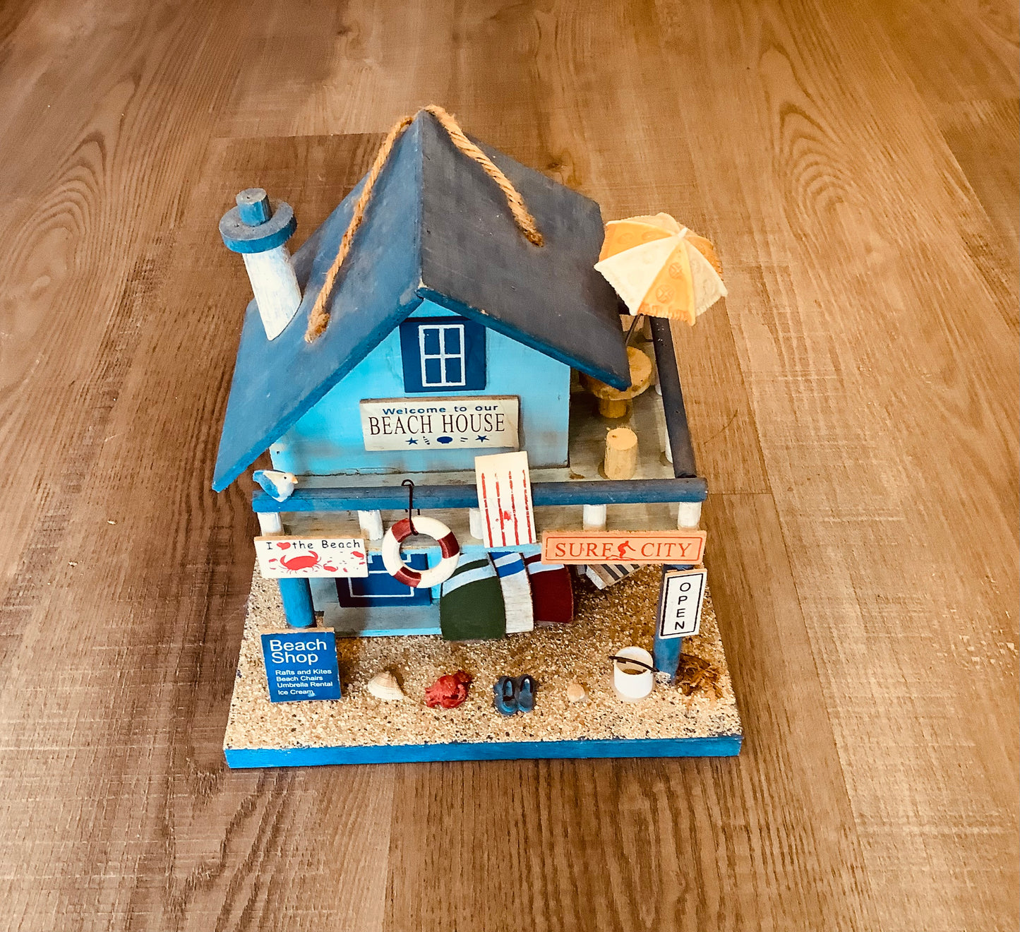 Beach house bird house.Cc