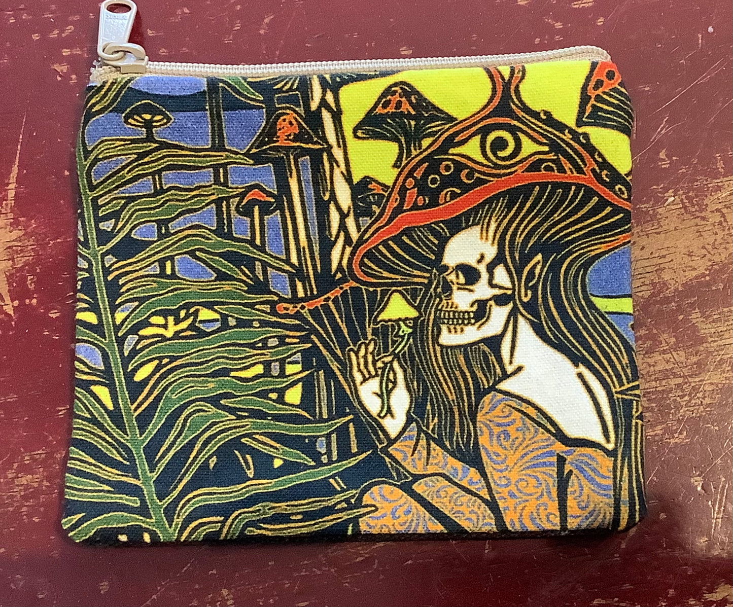 Skull Mushroom Coin Purse