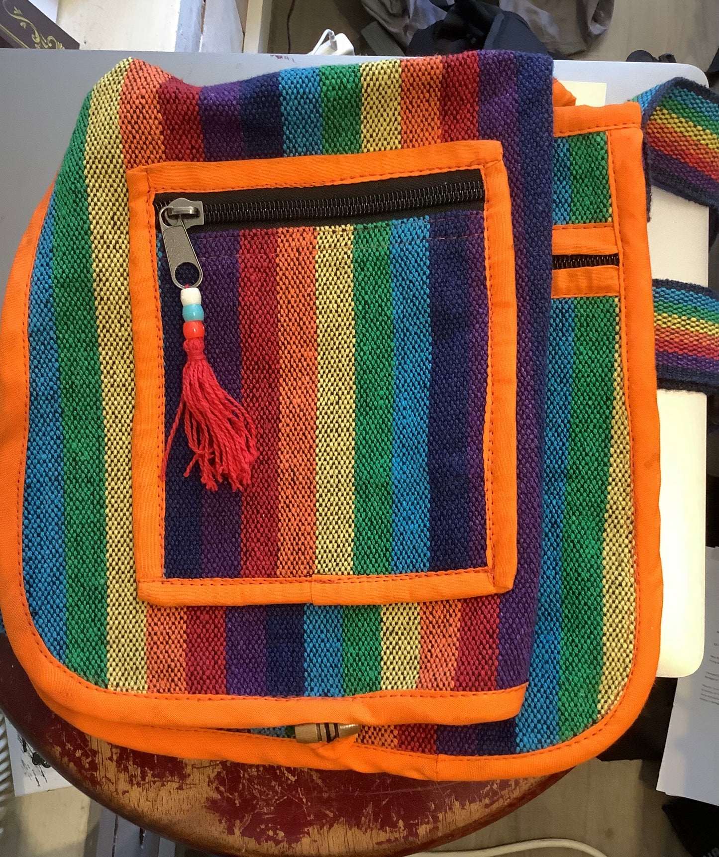 Rainbow hand bag purse