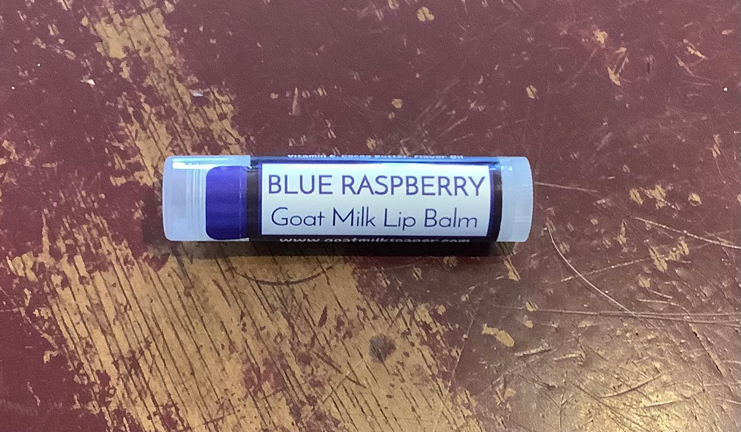 Goat milk lip balm blue raspberry