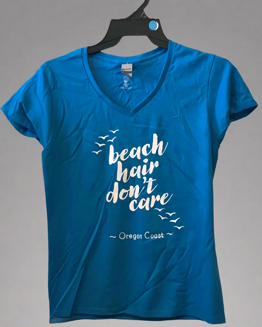Beach hair don’t care - Medium. T Shirt .CC