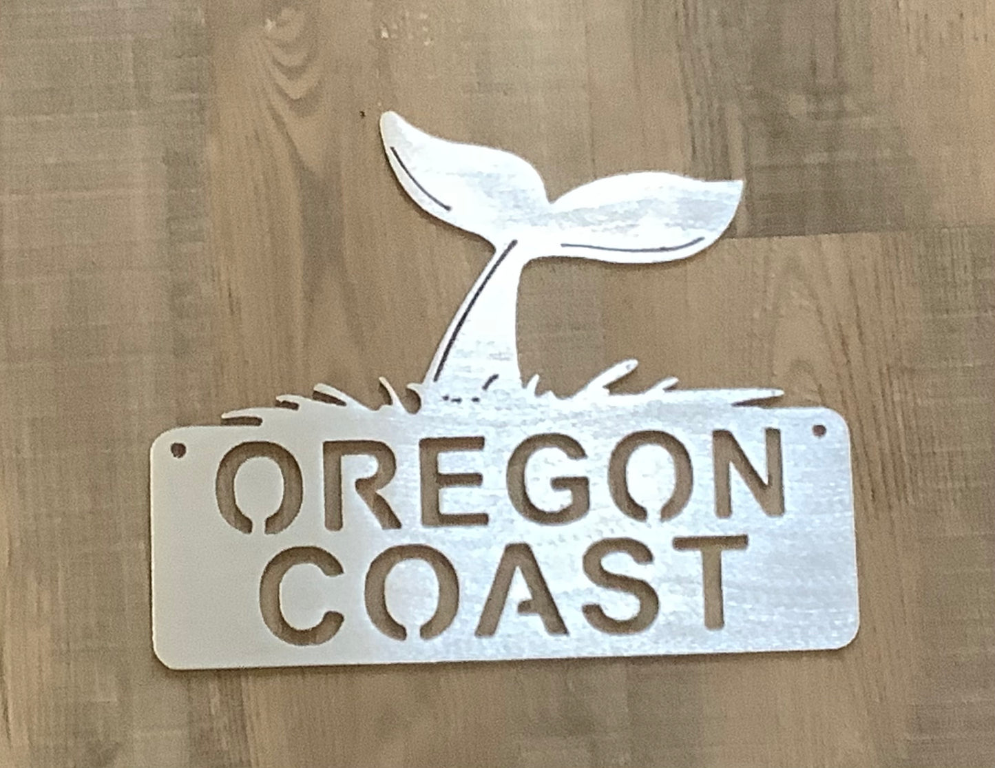 Whale tail Oregon coast metal.Cc 25% off