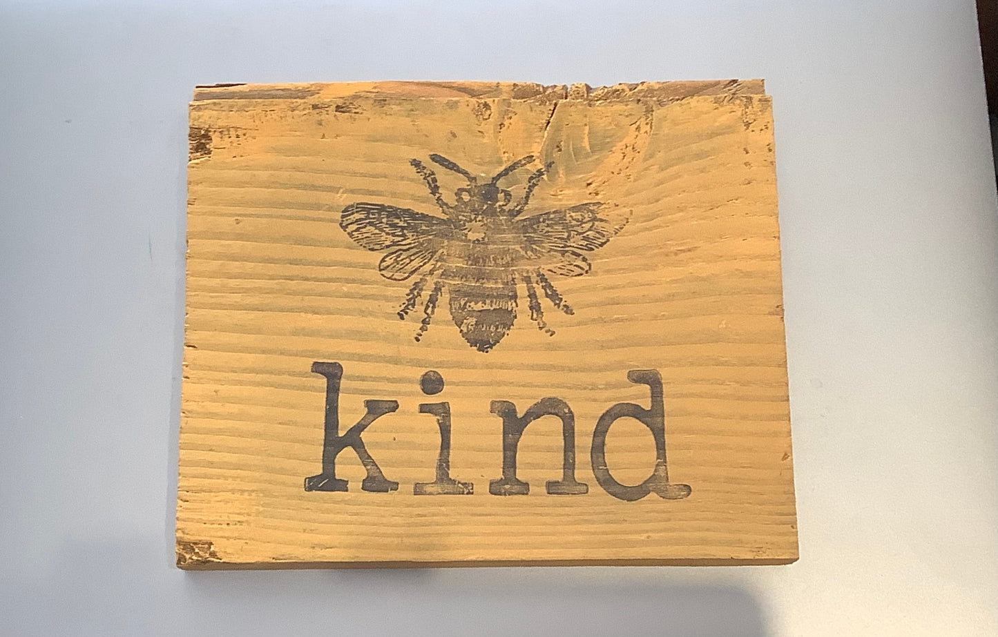 Bee Kind sign.