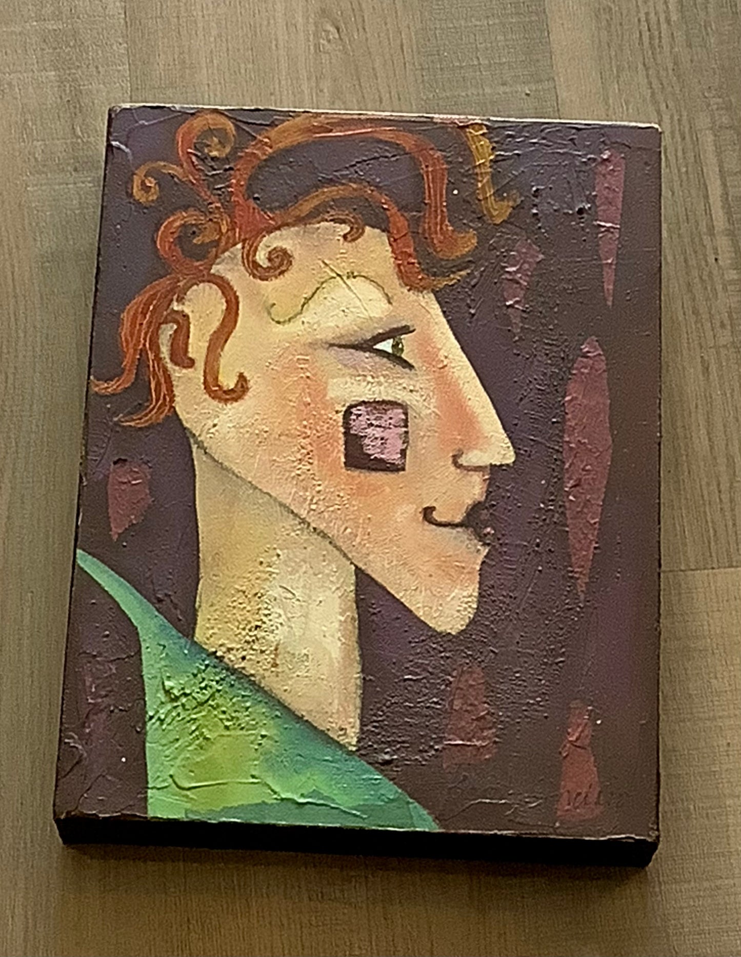 man with orange hair.Cc