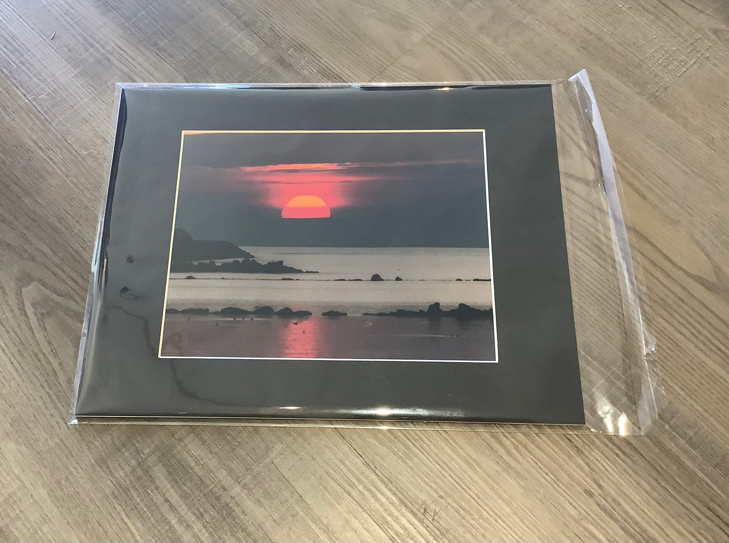 Sunset at Jetty in Newport. 8x10 SP