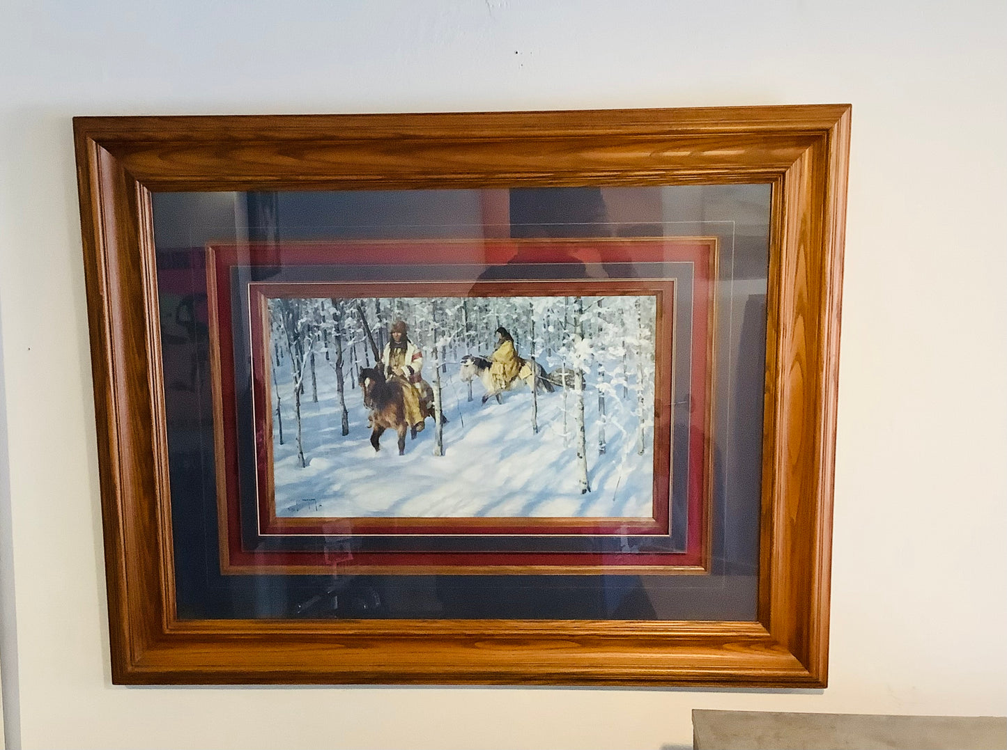 Through the Aspens. Indians Art print CC