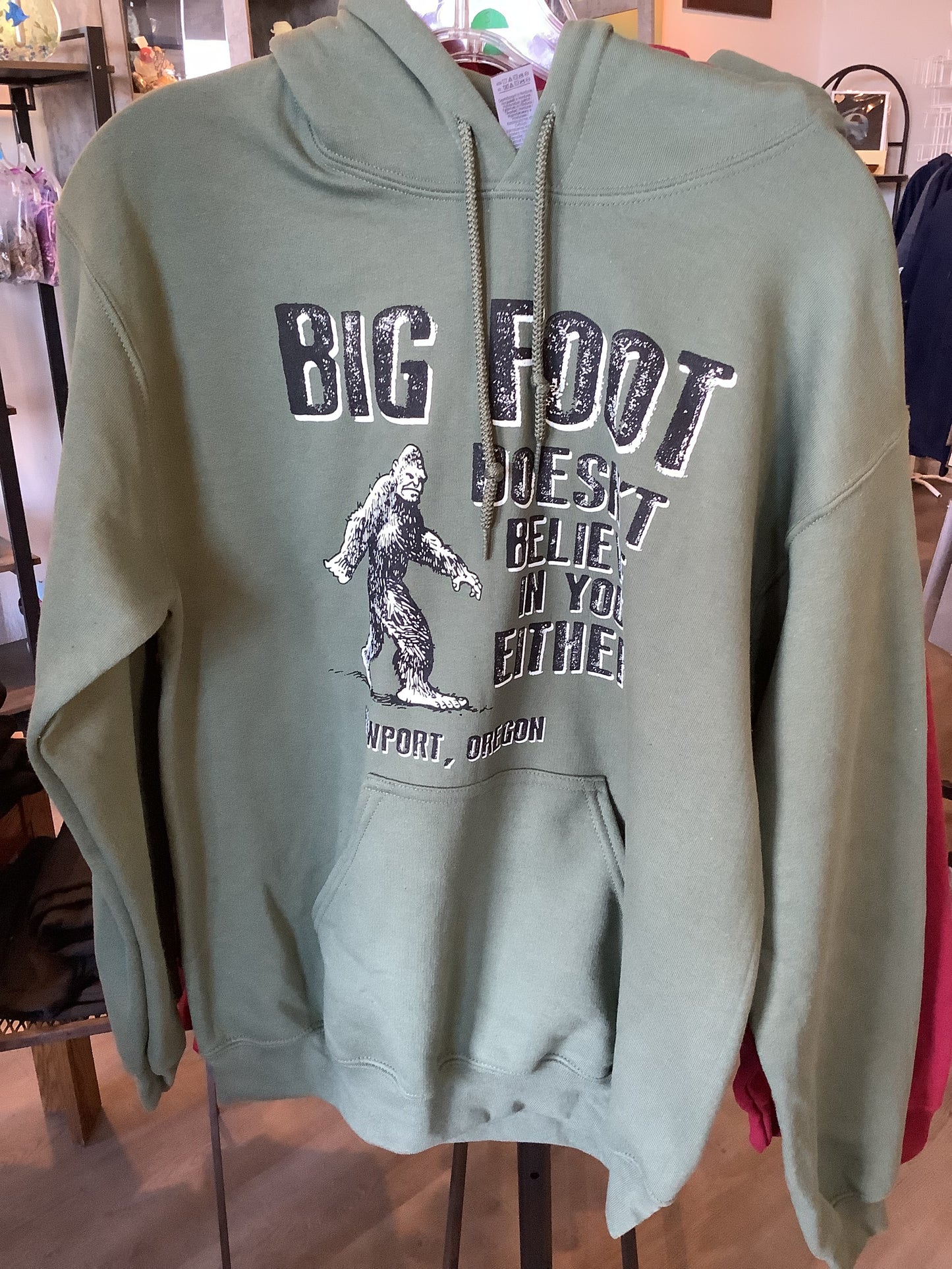 Bigfoot- Hoodie- Green- 2XL