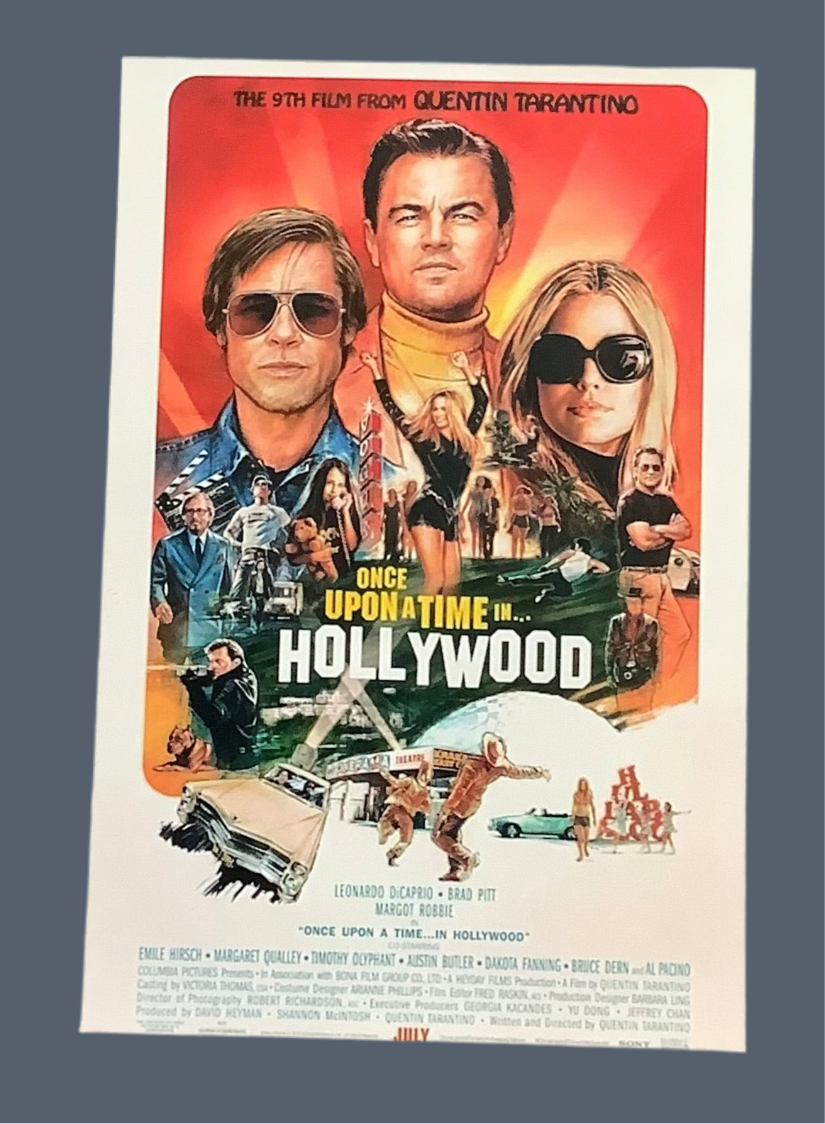 Once upon a time in Hollywood poster
