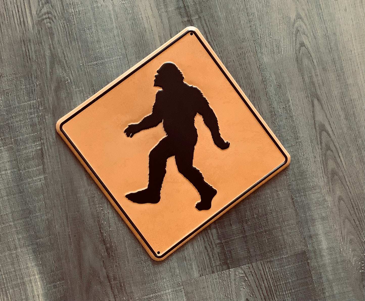 Bigfoot crossing sign.