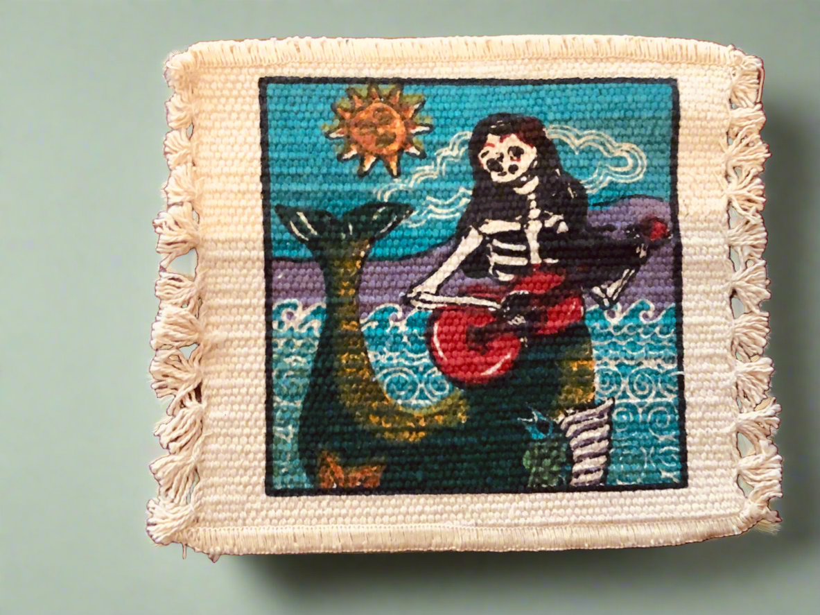 Coaster pad Heat Pad. Day of Dead