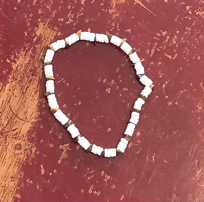 Puka shell anklet