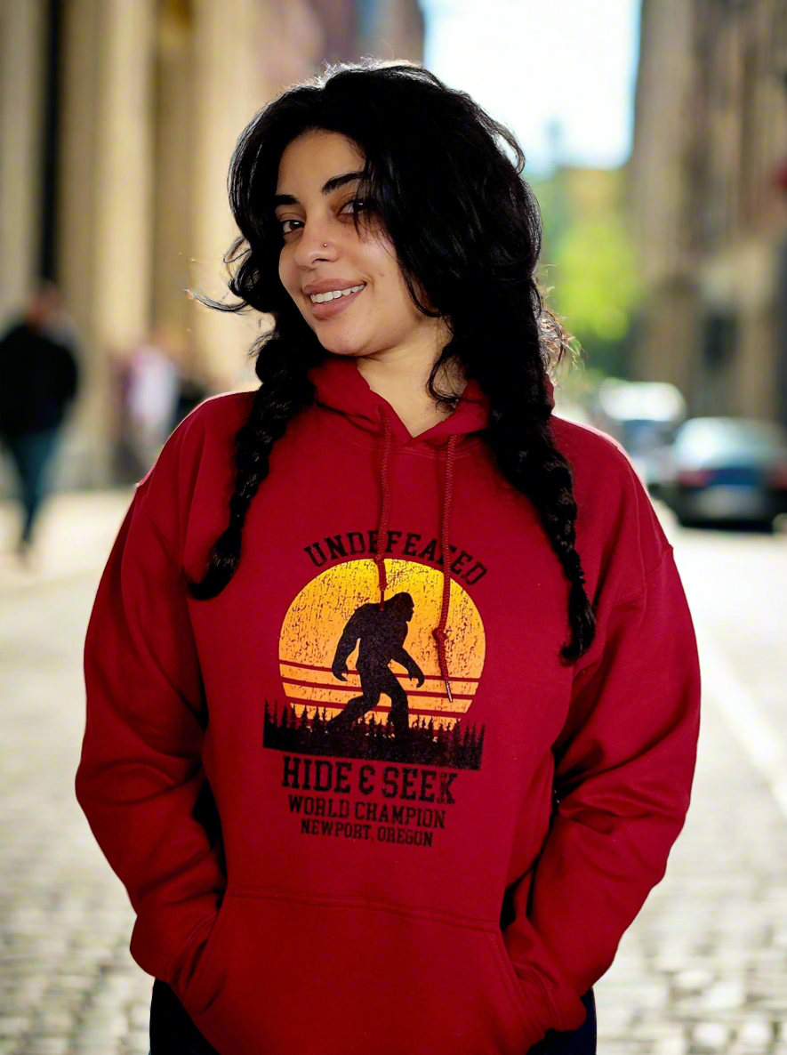 Bigfoot hoodie - Red Small.