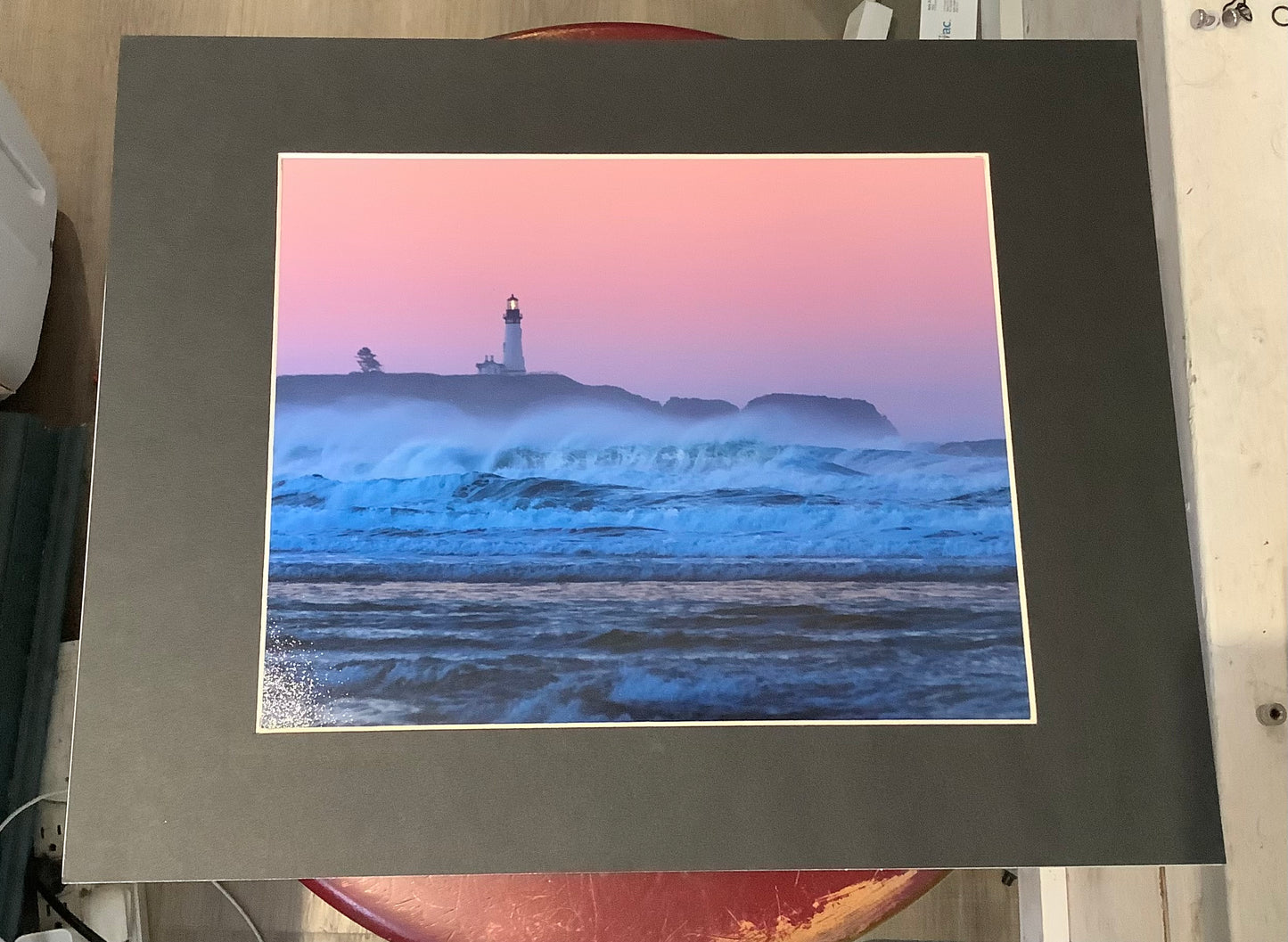 Evening lighthouse. 5x7.