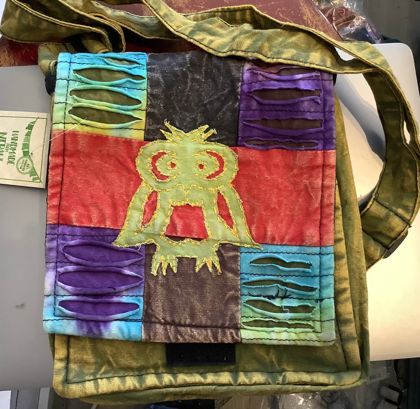 Owl Razor Cut Hand Bag Purse 5575