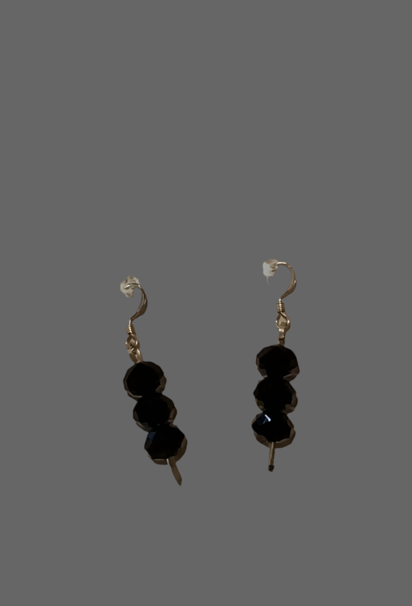 # 4 gold fill, Crystals earrings- CD