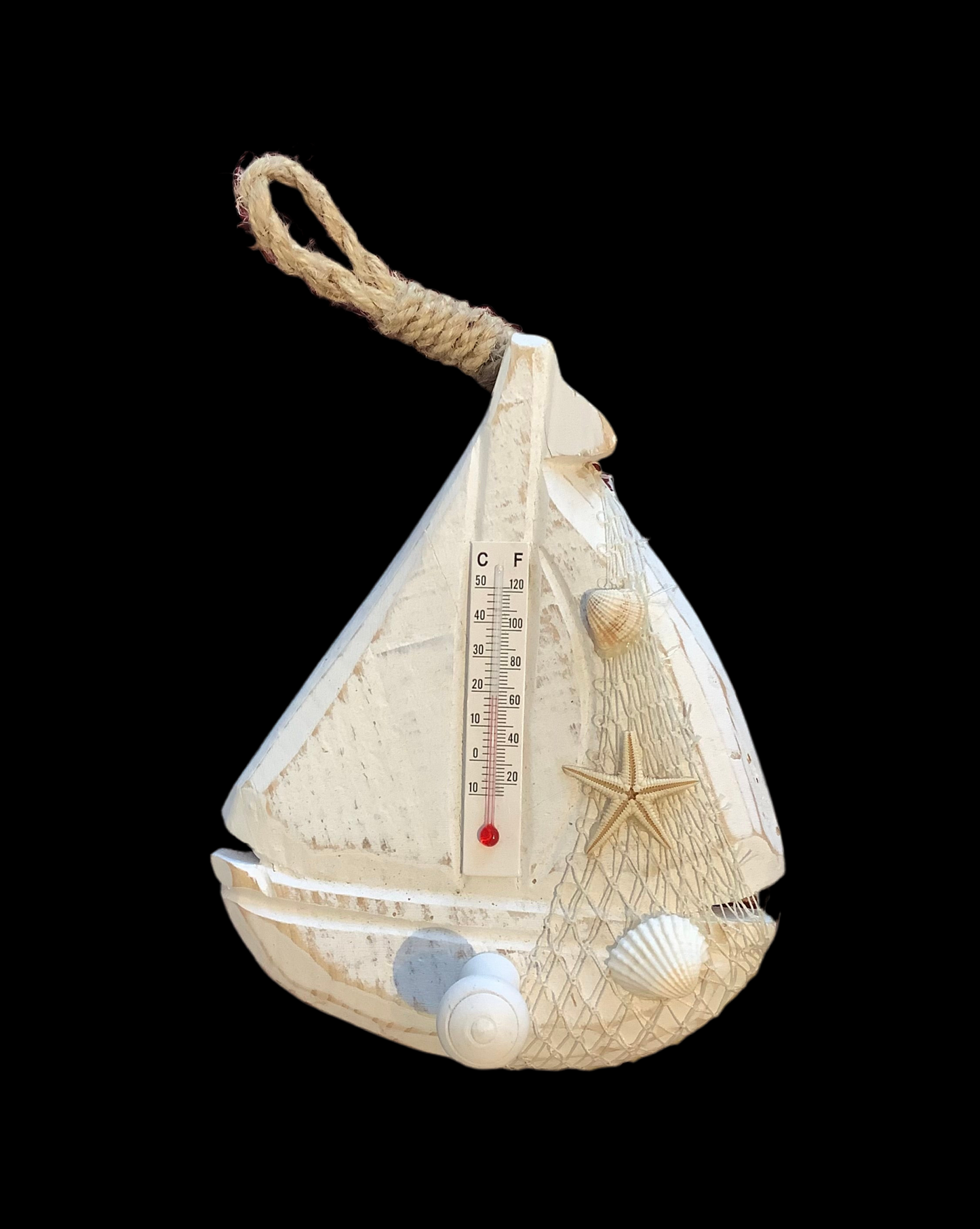 Sail boat thermostat bath hook