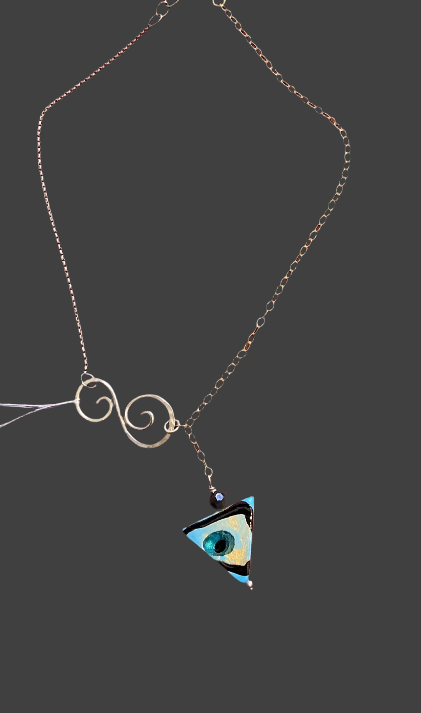 Necklace sterling gold . CL