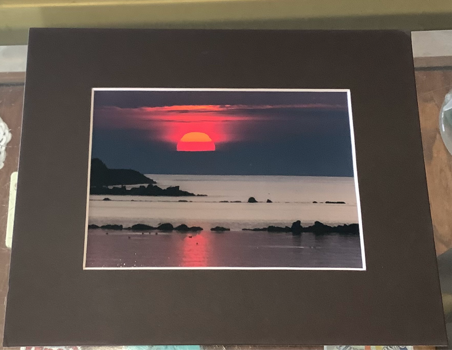 Yaquina bay sunset 5x7 .Sp