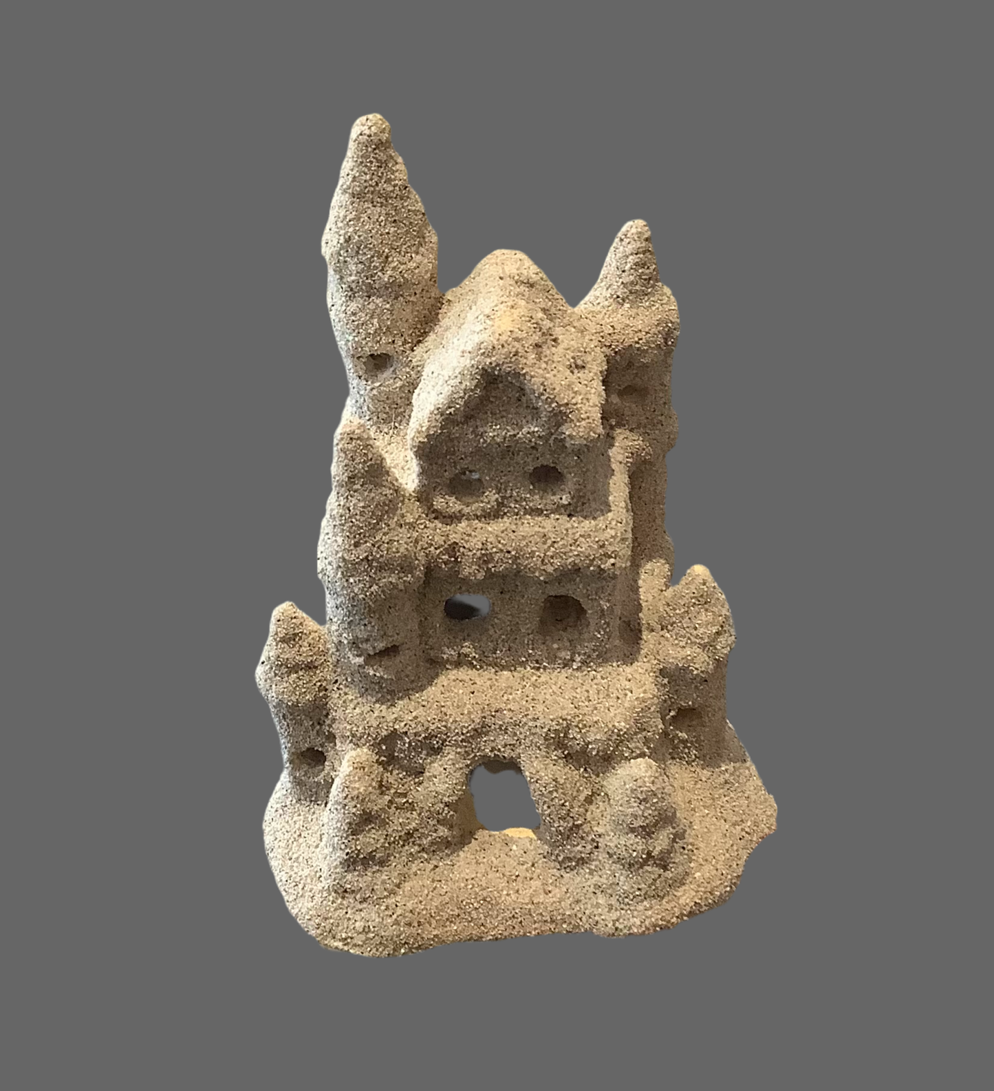 Sand castle with light hole .Cc