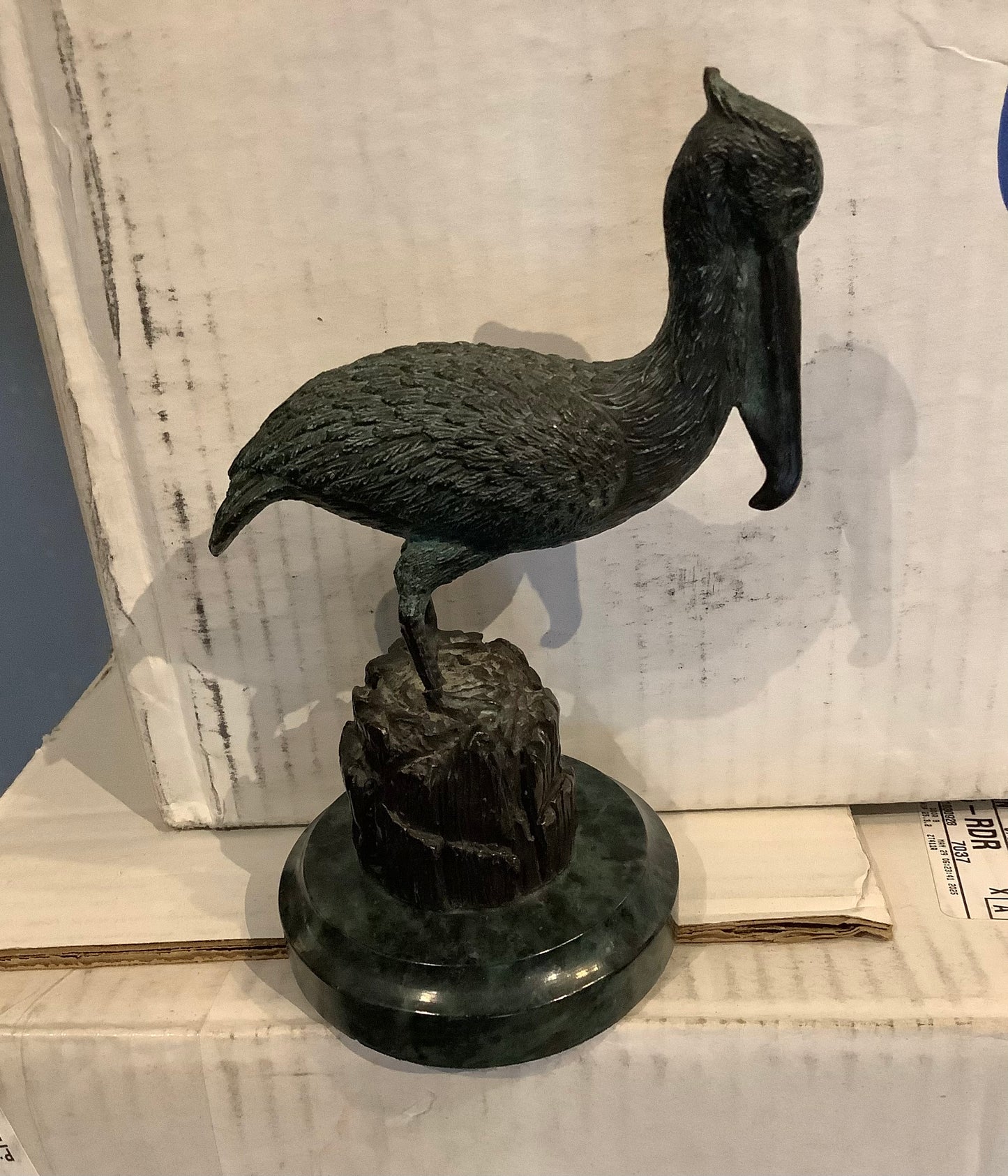Cast Iron Pelican Marble Base