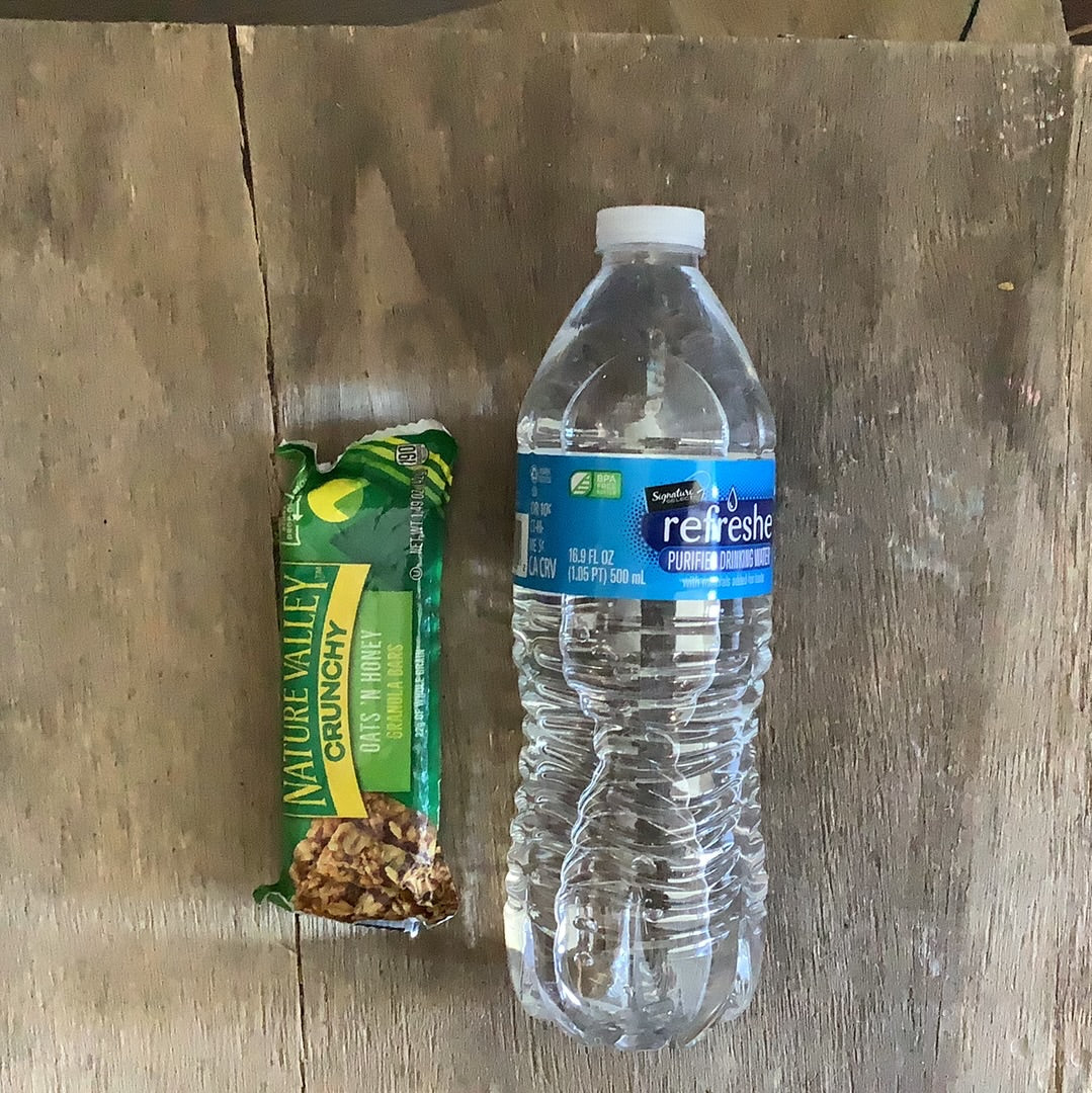 Water bottle granola bar - CC