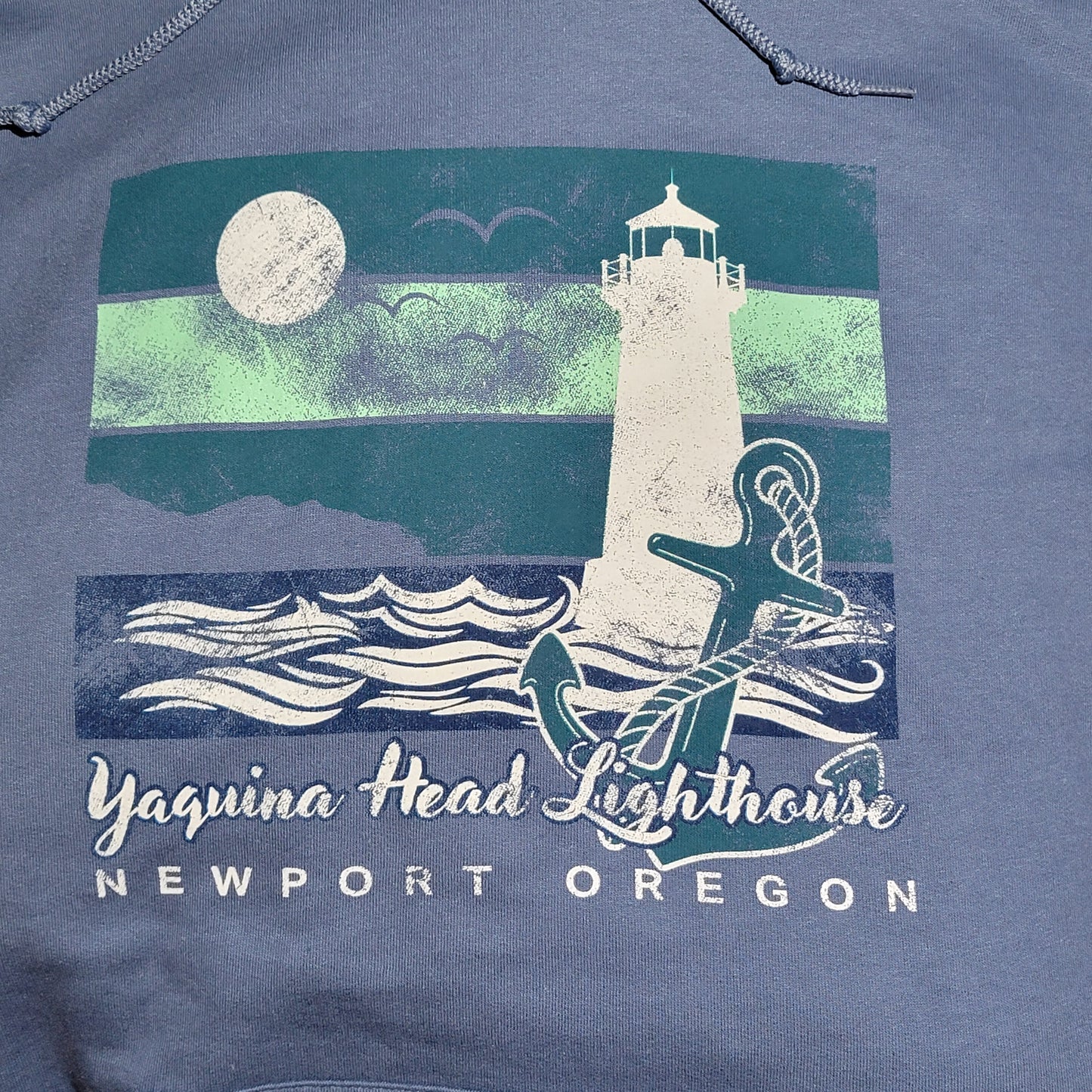 Lighthouse Hoodie- Front only- Large Cc