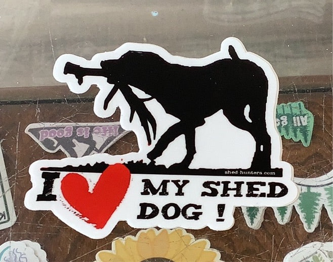 I Heart my Shed Dog! - Decal - Shed