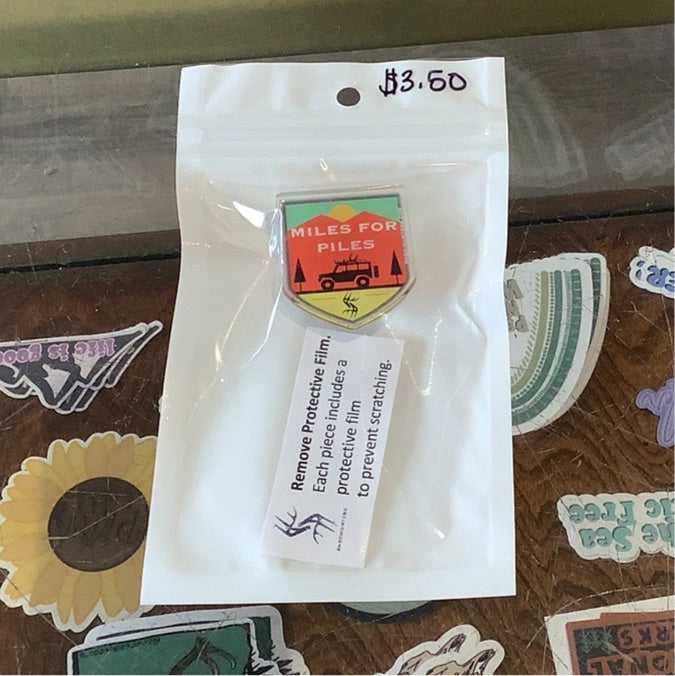 Miles for Piles - Pin - Shed