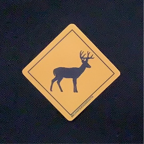 Deer crossing sign - Decal - CC