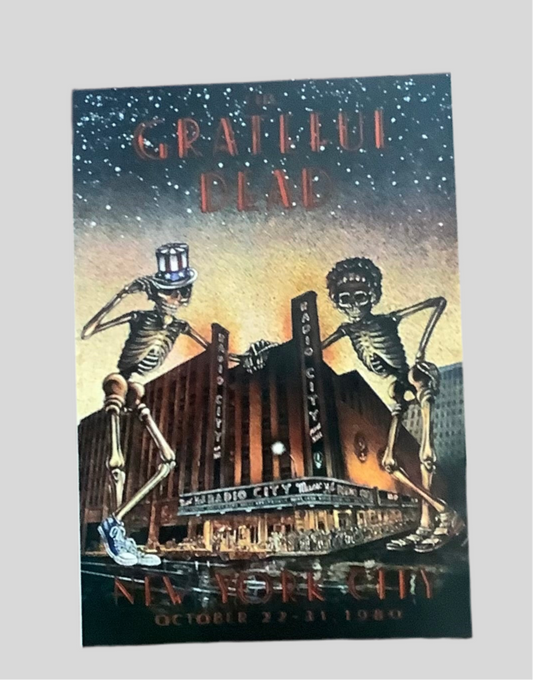 Grateful Dead skeleton poster