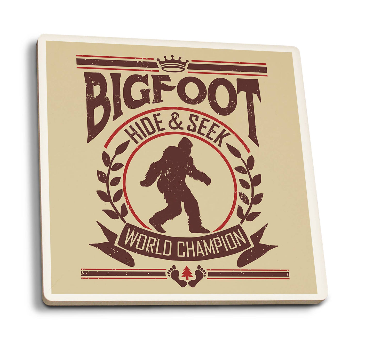 Bigfoot Tour Coasters: Vintage look