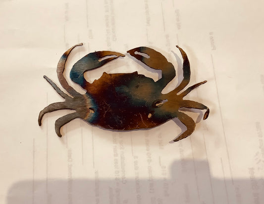 Specialty Fire Torched or Painted metal magnets.  CC