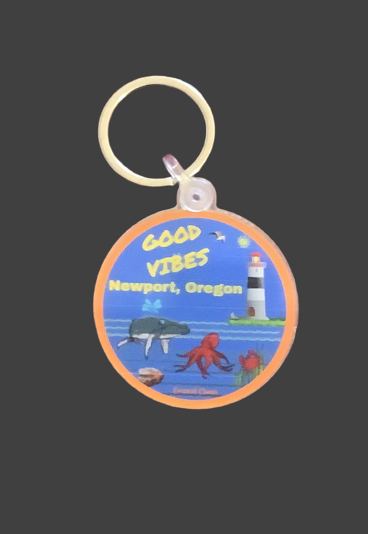 Good vibes keychain .CC