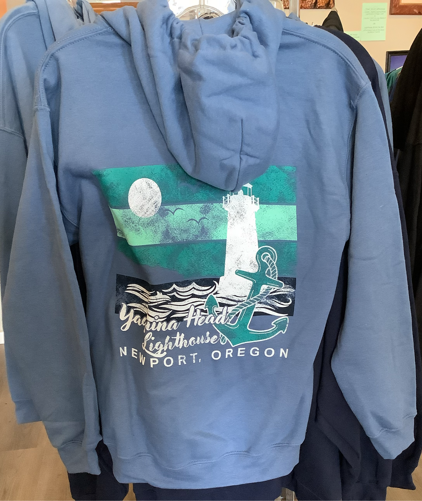 Lighthouse Hoodie- Front Back- XL