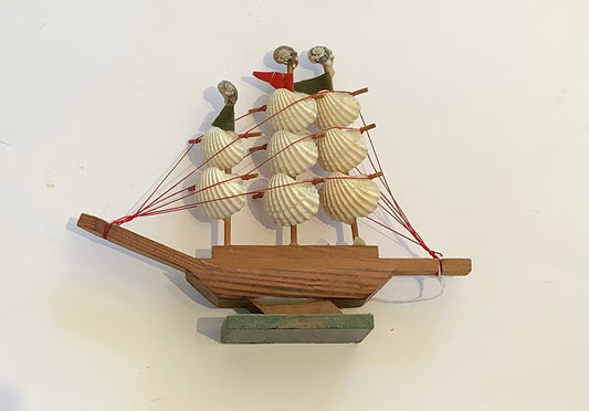 Shell sail boat