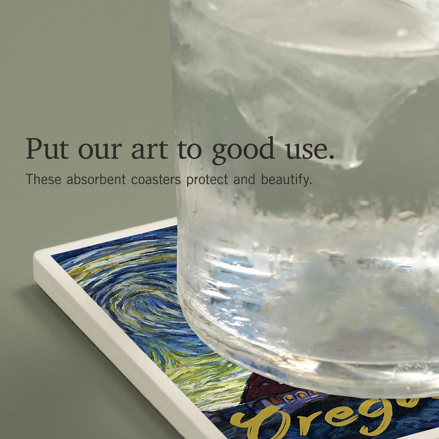 COASTER Lighthouse, Starry Night