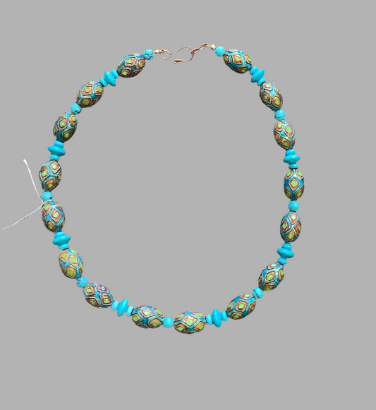 Blue necklace .CL