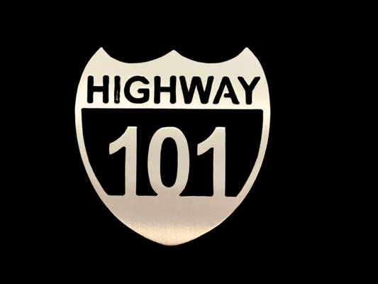 Highway 101 metal sign. Cc