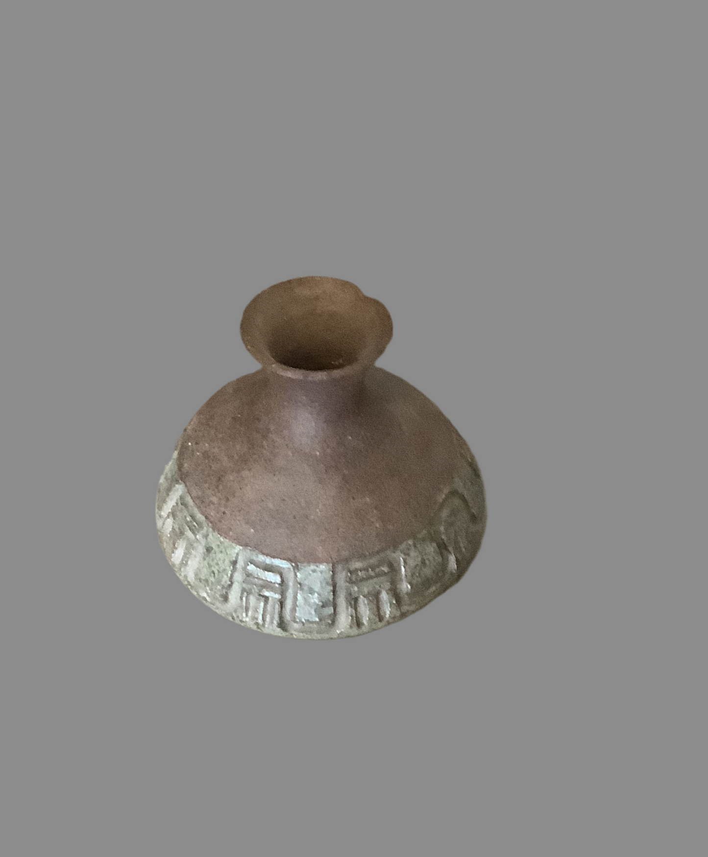 Ceramic brown vase