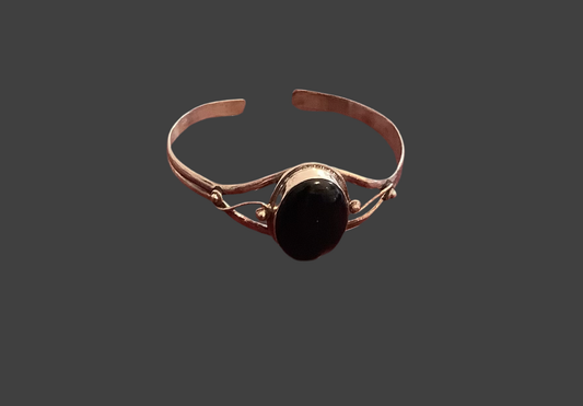 Bracelet sterling black center .CL