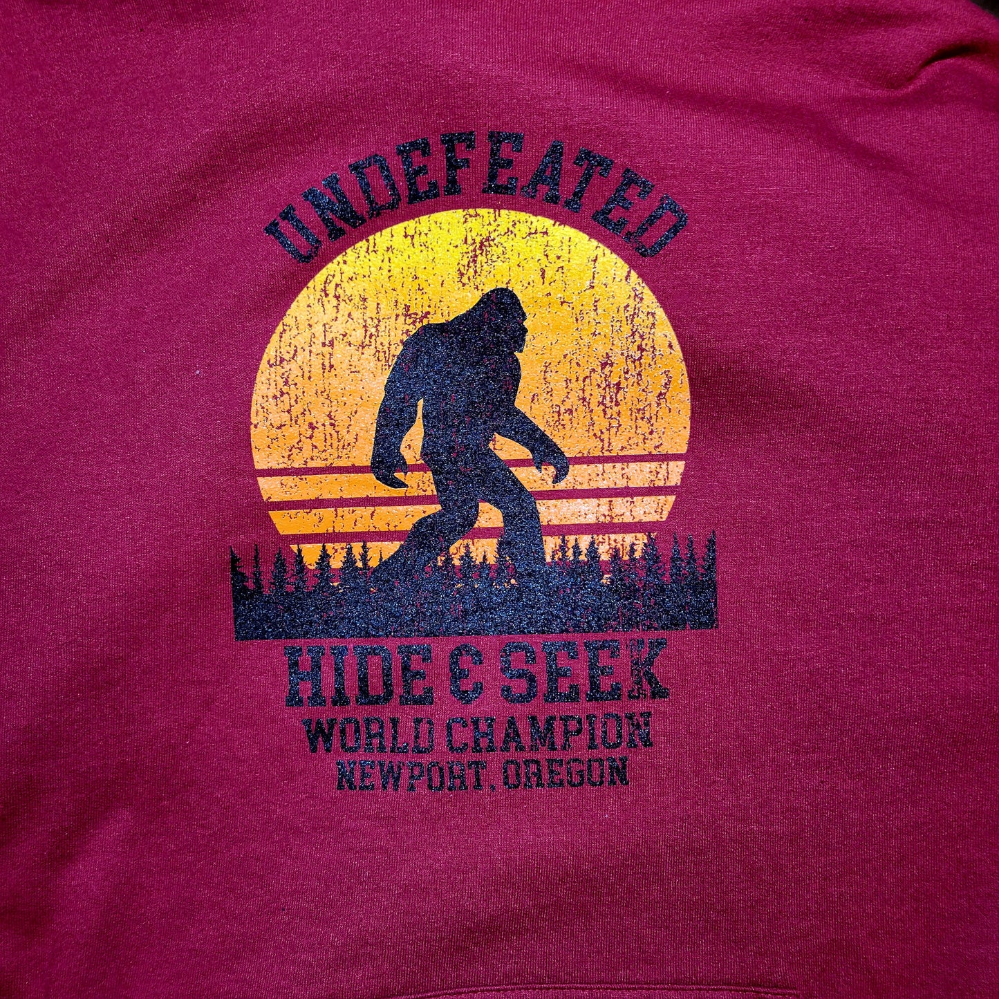 Bigfoot- Hoodie- Red- 2XL