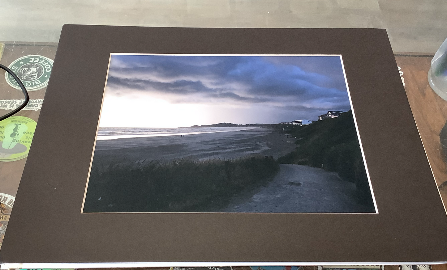 Storm cloud over nye beach .SP