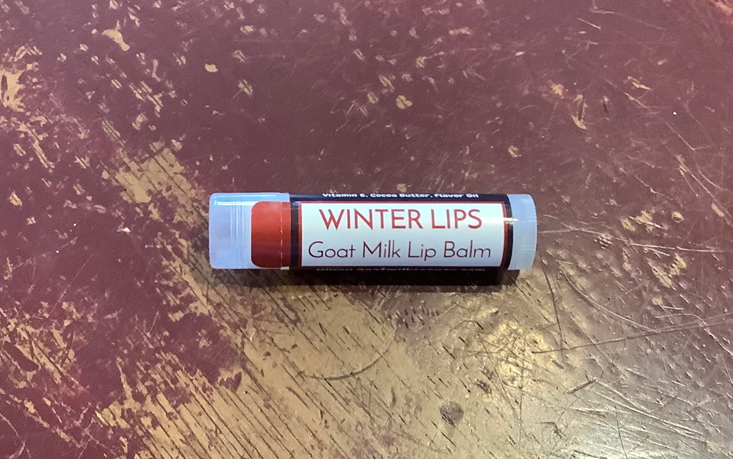 Goat milk lip balm winter lips