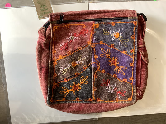 Stone wash embroidered Hand Bag Purse