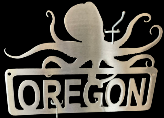 Octopus Oregon Coast 30% off metal sign.Cc
