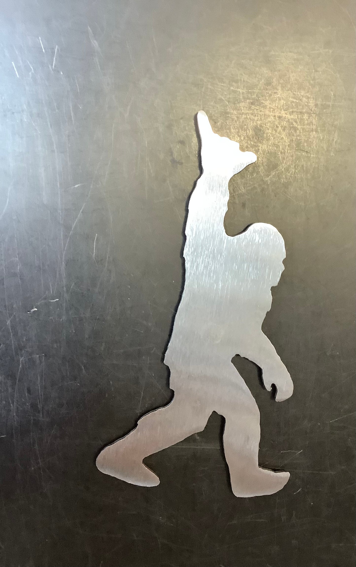 Shaka- Hang Loose- Bigfoot- metal magnet.Cc