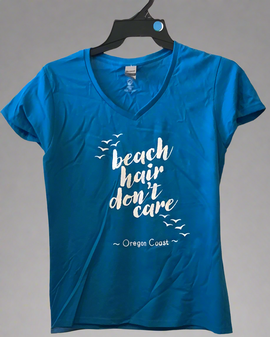 Beach hair don’t care - Medium. T Shirt .CC