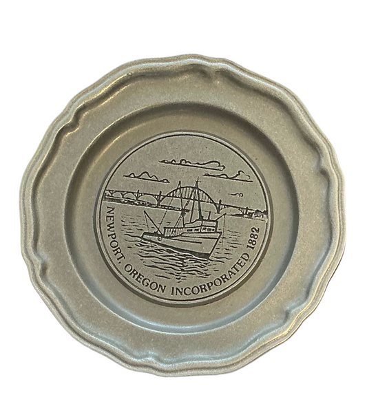 Vintage centennial metal plate